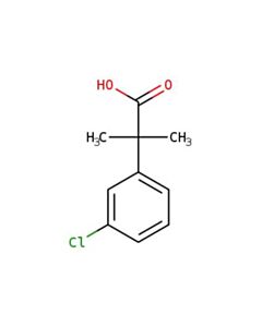 Astatech 2-(3-CHLOROPHENYL)-2-METHYLPROPANOIC ACID; 1G; Purity 95%; MDL-MFCD11036925